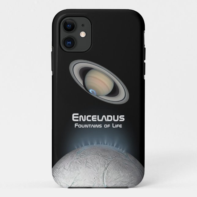 Coques Case-Mate iPhone Encelade Saturn Moon Fontaines de vie (Dos)