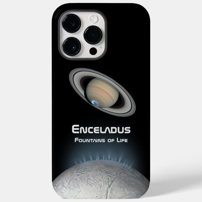 Coques Case-Mate iPhone Encelade Saturn Moon Fontaines de vie (Verso)