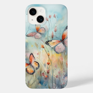 Coque Pour iPhone 14 Enchanter des papillons lunaires Meadow Phone Case