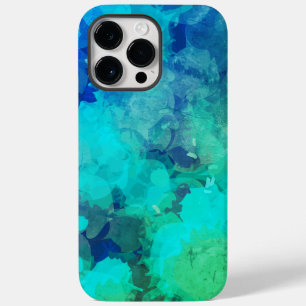 Coque Pour Pour iPhone 14 Pro Max Encre d'alcool bleu violet Abstrait coloré