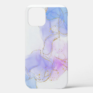 Case-Mate iPhone Case Encre d'alcool rose, pourpre et bleu