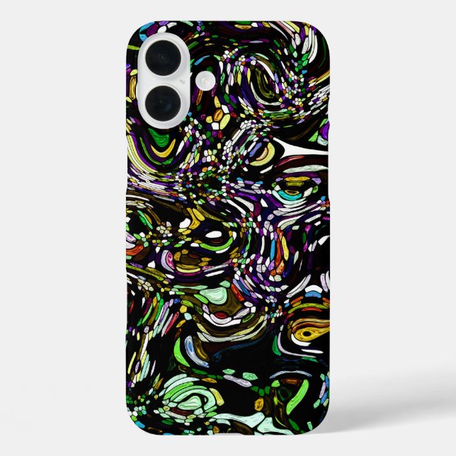 Coques Case-Mate iPhone Energie hypnotique de tourbillon vert (Verso)