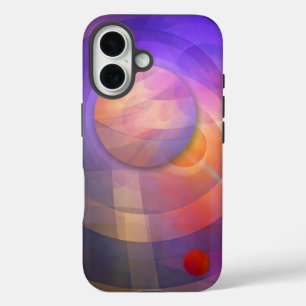 Coque Pour iPhone 16 Énergie solaire, abstraite artistique
