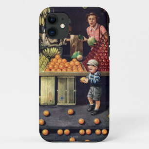 Case-Mate iPhone Case Enfant en bas âge et oranges