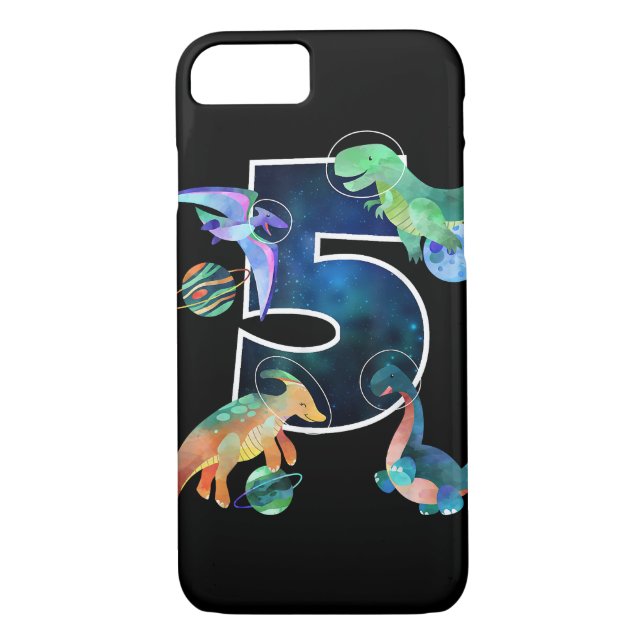 Coques Case-Mate iPhone Enfants Astronaut Espace Dinosaures 5e anniversair (Dos)