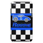 Enfants course voiture de sport bleu nom