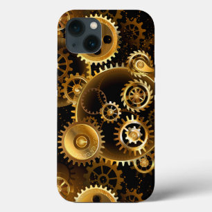 Case-Mate iPhone Case Engrenages en laiton Steampunk sans couture