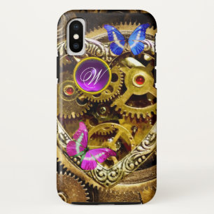 ETUI iPhone Case-Mate ENGRENAGES STEAM PUNK, GEMMES, MONOGRAMME DE PAPIL