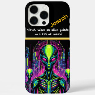 Coques iPhone 16 Pro Max Énigmatique figure extraterrestre
