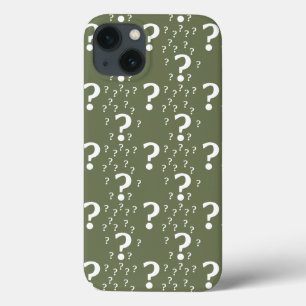 Case-Mate iPhone Case Énigme point d'interrogation puzzle olive vert Ca