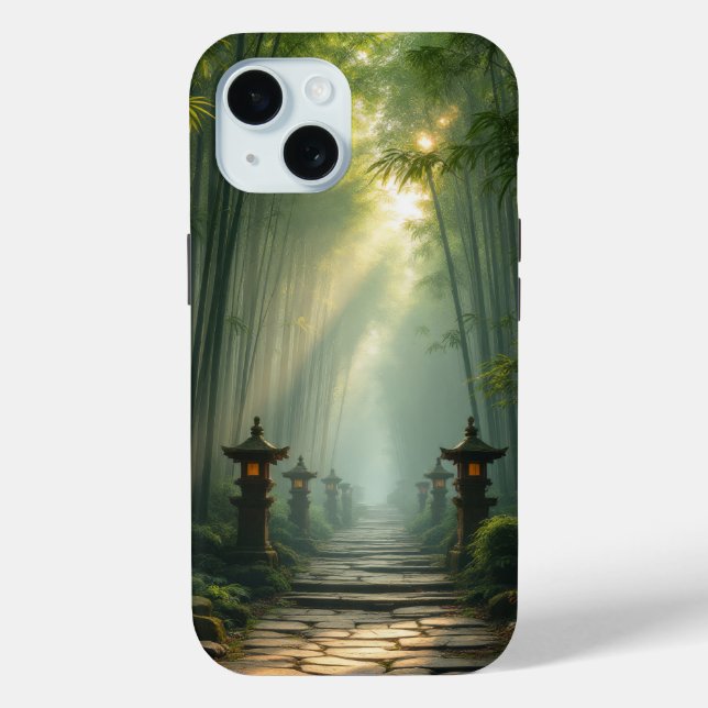 Coques Case-Mate iPhone Enlightened Path: The Bamboo Forest Sanctuary (Verso)