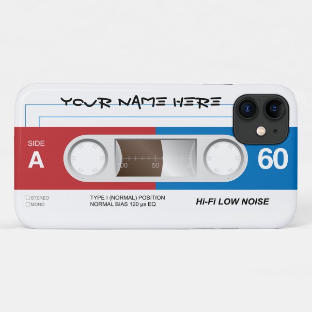 Coques Case-Mate iPhone Enregistreur à cassettes (Dos (Horizontal))