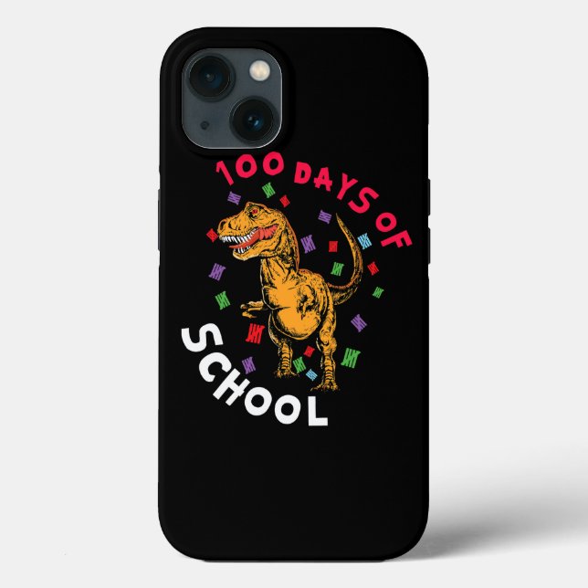 Coques Case-Mate iPhone Enseignant Étudiant 100ème Jour Dinosaure 100 Jour (Verso)