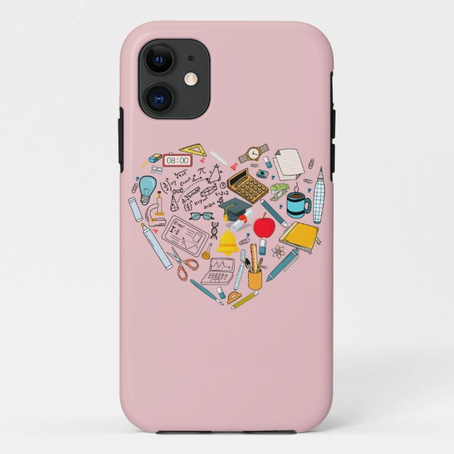 Coques Case-Mate iPhone Enseignant Professeur Outil Coeur (Dos)