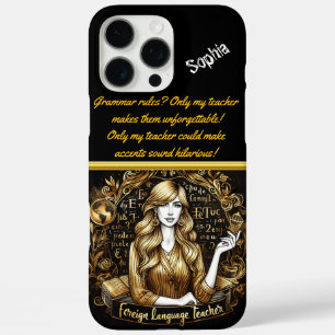 Coques iPhone 16 Pro Max Enseignant spécialisé en langues étrangères