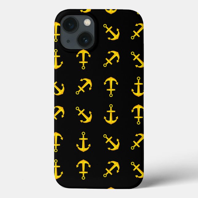 Coques Case-Mate iPhone Ensemble d'Ancres en bateau doré (Verso)