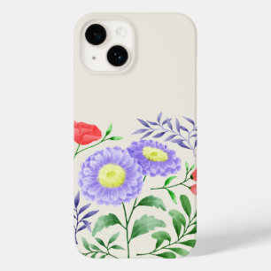 Coque Pour iPhone 14 Ensemble de fleurs peintes en aquarelle
