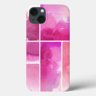 iPhone 13 Case Ensemble de l'abrégé sur 3 peints à la main