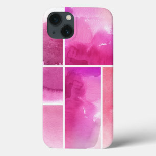 Etui iPhone 13 Ensemble de l'abrégé sur 3 peints à la main