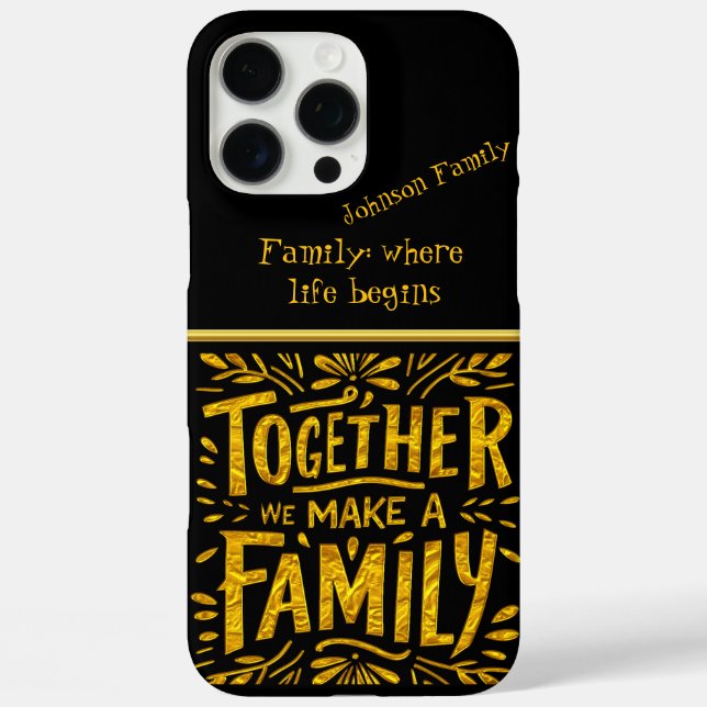 Coques Case-Mate iPhone Ensemble, nous créons une obligation familiale cha (Verso)
