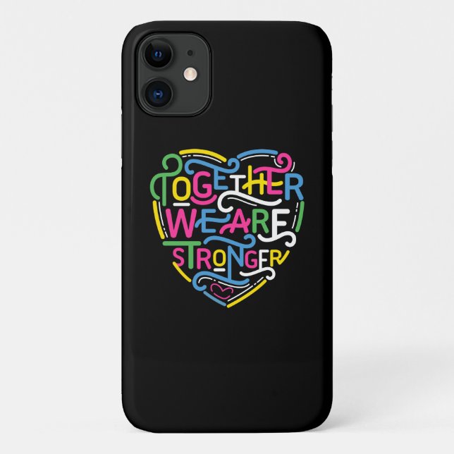Coques Case-Mate iPhone Ensemble, Nous Sommes Plus Forts (Dos)