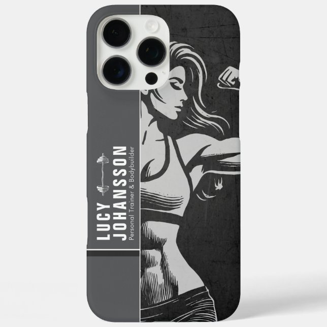 Coques Case-Mate iPhone Entraîneur de fitness moderne Bodybuilding Instruc (Verso)