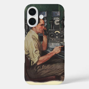 Coques iPhone 16 Entrepreneur Vintage, Réparateur de Téléphone à Pi