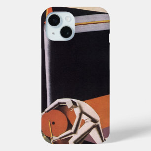 Coque Pour iPhone 15 Entreprise Vintage, tissus et textiles Art Déco