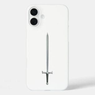 Coques iPhone 16 Plus Épée argentée