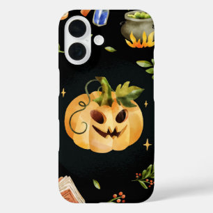 Coque Pour iPhone 16 Éperon citrouille - Halloween Éffrayant