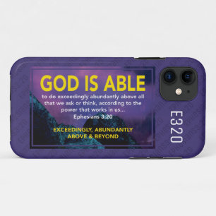 Case-Mate iPhone Case Éphésiens 3:20   DIEU EST CAPABLE Christian Purple