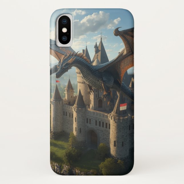 Coques Case-Mate iPhone Epic Dragon Castle Imaginaire Téléphone Case (Dos)