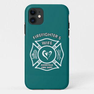 Coque iPhone 11 Épouses de sapeur-pompier de département du feu