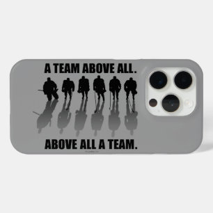 Coque iPhone 15 Pro Équipe au-dessus de tous (Hockey)