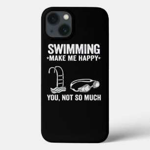 Case-Mate iPhone Case Équipe cycliste Swimming Make Me Happy Swimmer Gi
