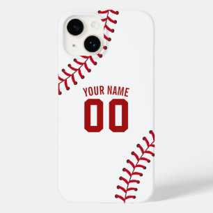 Coque Pour iPhone 14 Équipe de baseball Lace Sport Jersey Nom personna