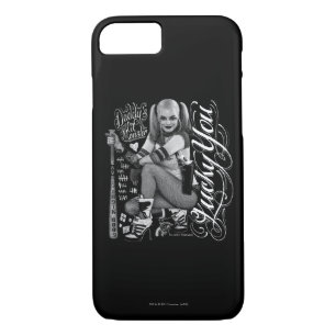 Coque iPhone 7 Équipe de suicide   Harley Quinn Typographie