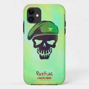 Coque iPhone 11 Équipe de suicide   Icône Tête de drapeau de ra