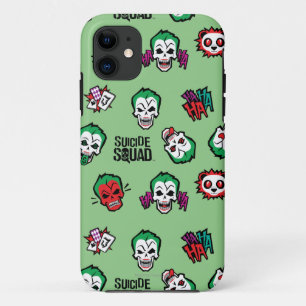 Coque iPhone 11 Équipe de suicide   Joker Emoji Motif