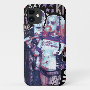 Coque Case-Mate Pour iPhone Équipe de suicide   Joker & Harley Typographie Ph