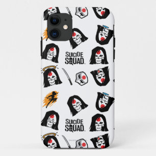 Coque iPhone 11 Équipe de suicide   Katana Emoji Motif