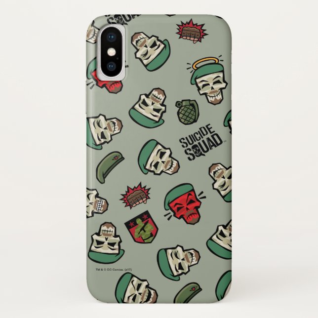 Coques Case-Mate iPhone Équipe de suicide | Motif Emoji Drapeau Rick (Dos)