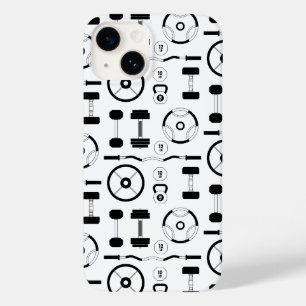 Coque Pour iPhone 14 Équipement minimaliste De Salle De Sport Noire