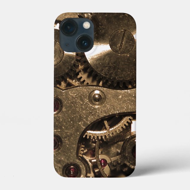 Coques Case-Mate iPhone Équipements d'horloge métallique Steampunk (Verso)