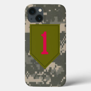 iPhone 13 Coque ęr Division d'infanterie "le grand rouge un"