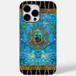 Coque Pour Pour iPhone 14 Pro Max Erington Bleu Protective Joli Monogramme