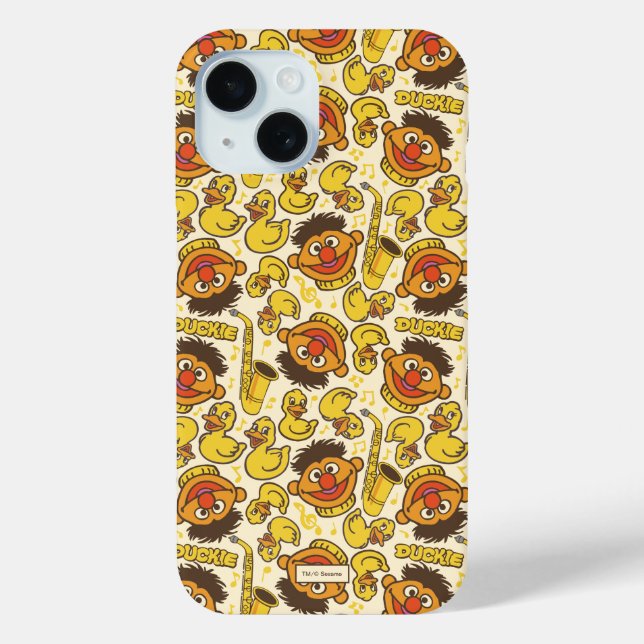 Coques Case-Mate iPhone Ernie et le Motif en caoutchouc Duckie (Verso)