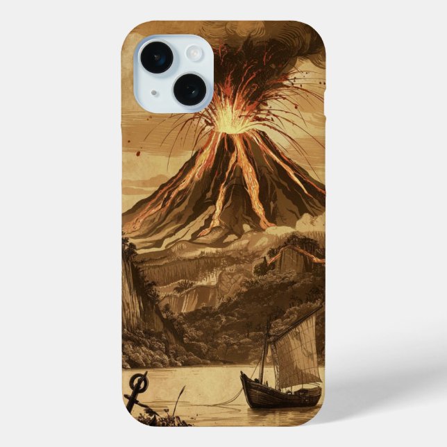 Coques Case-Mate iPhone Éruption volcanique de lave (Verso)