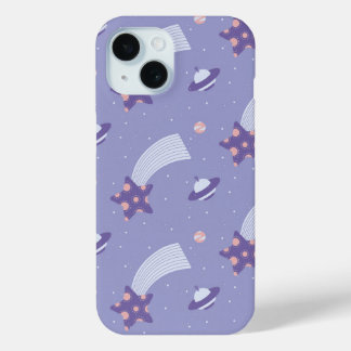 Coque Pour iPhone 15 Espace Cute Pastel