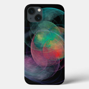 Etui iPhone 13 Espace de coquille d'art abstrait